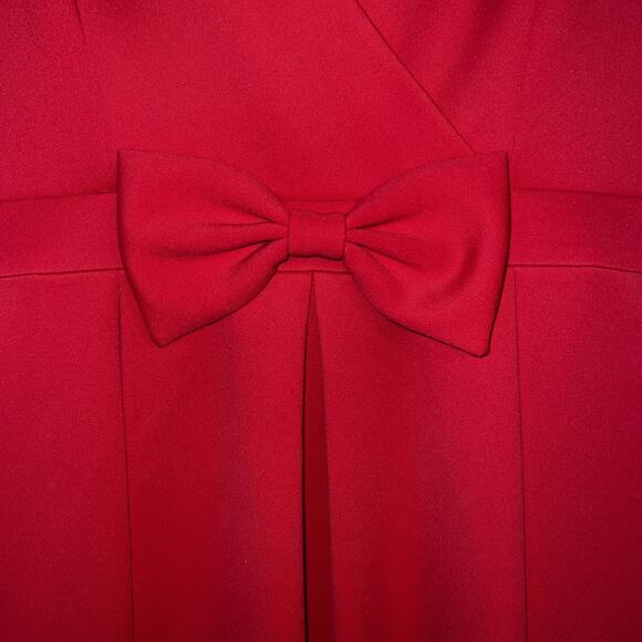 NWT Jessica Simpson Women's Sleeveless Fit & Flare Coral Dress Size 14 Bow Back - Picture 8 of 11